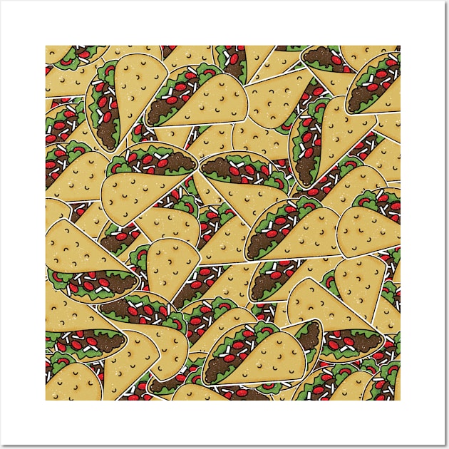 Taco Pattern Wall Art by Sunil Belidon